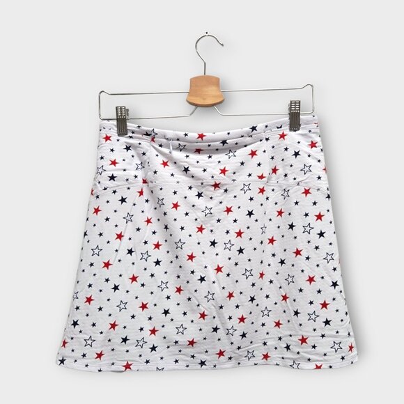 IBKUL Golf Women's Skort Star Print (White/Red/Navy) - Small - Picture 2 of 2
